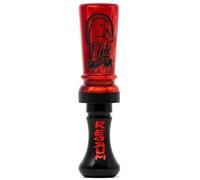 Elite Duck Calls Murder Acrylic Duck Call - Designed by 3X World Champion Brad Allen - Single or Double Reed - Mallard, Teal, Wood Duck, Gadwall, Pintail (Murder - Single Reed, Red Pearl)