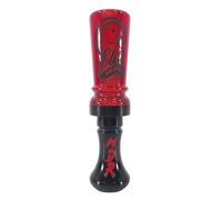 Elite Duck Calls Murder Acrylic Duck Call - Designed by 3X World Champion Brad Allen - Single or Double Reed - Mallard, Teal, Wood Duck, Gadwall, Pintail (MDR - Double Reed, Red Pearl)