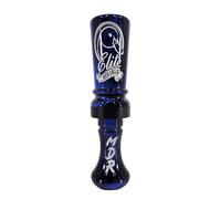 Elite Duck Calls Murder Acrylic Duck Call - Designed by 3X World Champion Brad Allen - Single or Double Reed - Mallard, Teal, Wood Duck, Gadwall, Pintail (MDR - Double Reed, Blue Pearl)