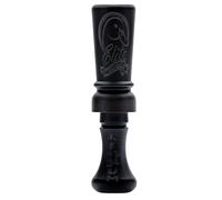 Elite Duck Calls Murder Acrylic Duck Call - Designed by 3X World Champion Brad Allen - Single or Double Reed - Mallard, Teal, Wood Duck, Gadwall, Pintail (Murder - Single Reed, Black)