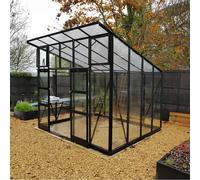 Elite Edge 800 8x10 Pent Roof Greenhouse - Willow Powder Coated