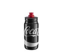 ELITE Fly Coca Cola Water Bottle Black - Insulated Cycling Bottle with Thermal Protection - Lightweight & BPA-Free - 550ml - For Road Bike, MTB & Gravel Cycling