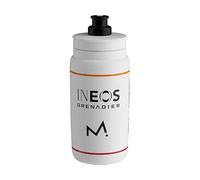 ELITE Fly Team Water Bottle 2025 - INEOS Grenadiers White - 550ml - Official WorldTour Team Edition Cycling Bottle - Lightweight & BPA-Free - For Road Bike, MTB & Gravel Cycling
