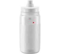 ELITE Fly Tex Water Bottle Clear - Insulated Cycling Bottle with Thermal Protection - Lightweight & BPA-Free - 550ml - For Road Bike, MTB & Gravel Cycling