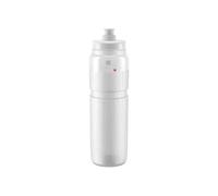 ELITE Fly Tex Water Bottle Clear - Insulated Cycling Bottle with Thermal Protection - Lightweight & BPA-Free - 550ml - For Road Bike, MTB & Gravel Cycling