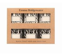 Elite Gift Boxes Emma Bridgewater Black Toast Set of 6 Spice Tins 69 (d) x 73mm