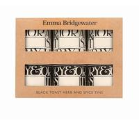 Elite Gift Boxes Emma Bridgewater Black Toast Set of 6 Spice Tins 69 (d) x 73mm