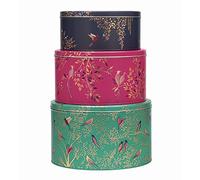 Elite Gift Boxes Sara Miller - Chelsea set of 3 round Cake Tins Nested 250(d) x 145mm (large) 225(d) x 120mm (medium) 198(d) x 105mm (small)