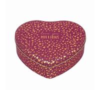 Elite Gift Boxes Sara Miller - Little Gestures Large Heart Shaped Tin Red with Gold Hearts Love you Millions 250 x 230 x 78mm