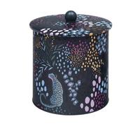 Elite Gift Boxes Sara Miller Midnight Leopard Biscuit Barrel 170(d) x 173mm