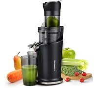 Elite Gourmet EJX017 Dynamic Masticating Slow Juicer Chew, BPA Free Tritan Stainless Steel, Black