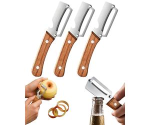 Elite Gourmet Peeler | Multi Function Peeler & Bottle Opener & JuliennePeelers, Ergonomic Kitchen Tool, Not for sale to persons under the age of 18