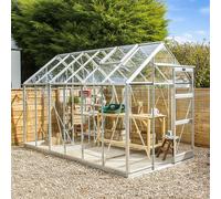 Elite High Eave 6x12 Greenhouse Package - Olive Powder Coated