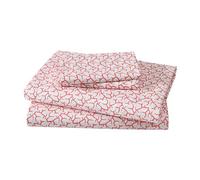 Elite Home Hotel Coastal Microfiber Print Sheet Sets, Burnt Coral, King