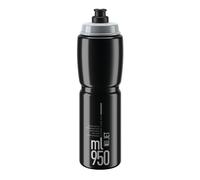 Elite Jet Biodegradable Bottle - Black With Grey Logo - 950 ml