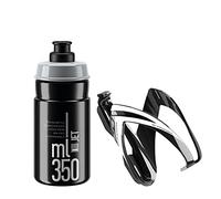 ELITE Jet Kids 350ml Cycling Bottle & Ceo Cage Kit (Black)