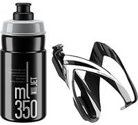 ELITE Jet Kids 350ml Cycling Bottle & Ceo Cage Kit (Grey/Black)