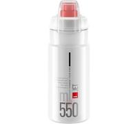 Elite Jet Biodegradable MTB Water Bottle Clear / Red Logo
