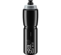 Elite Jet Water Bottle - 950ml, Black (100% Biodegradable, BPA Free, Cycling)