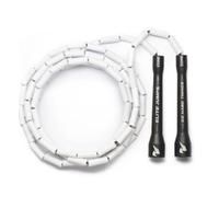 Elite Jumps 1in Beaded Skipping Rope, Adjustable Shatterproof, Black White