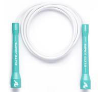 Elite Jumps Core 5mm PVC, Adjustable Skipping Rope, Turquoise White, 10 ft