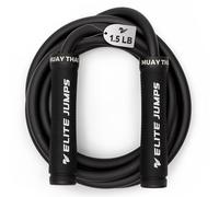Elite Jumps Muay Thai 3.0 Weighted Jump Rope - Professionally Designed for High-Intensity Training - MMA Fitness - Heavy PVC for Full Body Workout