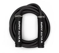 Elite Jumps Muay Thai 3.0 Weighted Jump Rope - Professionally Designed for High-Intensity Training - MMA Fitness - Heavy PVC for Full Body Workout