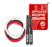 Elite Jumps Sports Performance Jump Rope Bundle - High Performance Speed Rope for Workouts - Aluminium 6.5" Long Handles - Skip Rope for Fitness Aerobic Exercise & Cardio Training