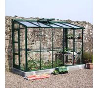 Elite Kensington 4x12 Lean to Greenhouse - Stone Powder Coated