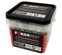 Elite Low Torque Torx Head Wood Screws, ForgeFast, Tubs Ranging from 3.5mm - 5mm, With Free Bit Included (5x80-400pcs)