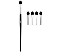 Elite Models Foam Eye Shadow Applicator Brush, Black, Nylon Bristles, Latex Finish, 130mm, 5pcs