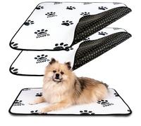 Elite Paws® UK (M) Premium Heavy-Duty Washable Dog Pee Pads (2-Pack) - Extra-Thick, Ultra-Absorbent & Leak-Proof Reusable Puppy Training Mats, 77x50cm, Urine-Revealing White For Puppies & Senior Pets