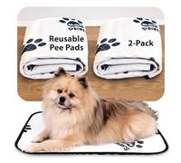 Elite Paws® UK: (S) Heavy-Duty Washable Puppy & Adult Dog Pee Pads (2-Pack) - Super Absorbent, Thick, Reusable, Small (62x45cm), Urine-Revealing White - Ideal for Puppies & Senior Pets