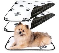 Elite Paws® UK (S) Premium Heavy-Duty Washable Dog Pee Pads (2-Pack) - Extra-Thick, Ultra-Absorbent & Leak-Proof Reusable Puppy Training Mats, 62x45cm, Urine-Revealing White For Puppies & Senior Pets
