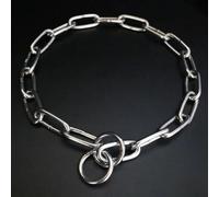 Elite Pet Shop Chrome Plated Steel Dog Training Chain Collar (4.0mm x 55cm Silver) - Heavy Duty Long Link Slip for Medium & Large Dogs, Rust Resistant Metal Obedience Training Walking Collar