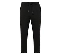 Elite Pleasure Mens Plain Fleece Pockets Jogging Bottoms Pants Open Hem Joggers Trouser Size UK Black X-Large