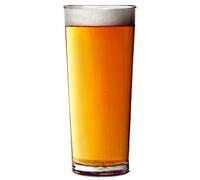 Elite Premium Polycarbonate Pint Tumblers CE 20oz / 568ml - Set of 4 | Plastic Reusable Tumblers, Virtually Unbreakable Polycarbonate Plastic - Ideal for Parties, Outdoors & Event Catering