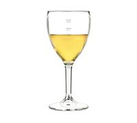 Elite Premium Polycarbonate Wine Glasses 11oz Lined and CE Stamped at 125ml, 175ml & 250ml - Pack of 12 | Plastic Reusable Wine Glasses, Virtually Unbreakable Polycarbonate Plastic