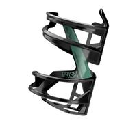 Elite Prism Recycled Bottle Cage - Black / Green / Left Side