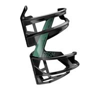 Elite Prism Recycled Bottle Cage - Black / Green / Right Side