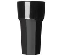 Elite Remedy Polycarbonate Hiball Tumblers Black 12oz / 340ml - Set of 4 | Plastic Reusable Tumbler, Virtually Unbreakable Polycarbonate Plastic - Ideal for Parties, Outdoors & Event Catering