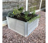 Elite Roots and Shoots 2x2 Raised Bed in Aluminium - Berry Powder Coated
