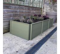 Elite Roots and Shoots 6x2 Raised Bed in Aluminium - Graphite Powder Coated