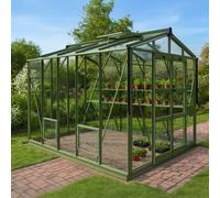 Elite Sanctuary 8x8 Greenhouse - Stone Powder Coated