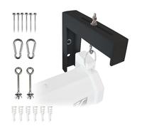 Elite Screens 6" Wall and Ceiling Hanging L-Brackets for Manual/Spectrum/VMAX2 series, Black, ZVMAXLB6-B