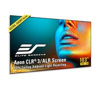 Elite Screens Aeon CLR3 103” UST ALR Projector Screen, Edge-Free Fixed Frame, 90% Ceiling Light Rejecting, Grey Screen for Ultra Short Throw Projectors, Home Theater & Gaming - AR103H-CLR3