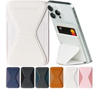 Elite Screens Elite Tech Gear Secure Phone Wallet Holder with Adjustable Stand - Compatible with iPhone and Android, Beige - Credit Card Holders for Women