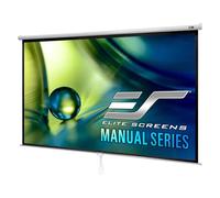 Elite Screens Manual Series, 100-INCH with 24" DROP, Pull Down Retractable Projector Screen, Movie Game Cinema, M100XWH-E24