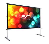 Elite Screens OMS120H2-DUAL Mobile Garden Canvas Yard Master 2 Dual 266 Outdoor Projection Screen Black
