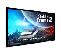 Elite Screens Sable Frame 2 Series, 110-inch Diagonal 16:9, Active 3D 4K Ultra HD Ready Fixed Frame Home Theater Movie Office Presentations Indoor Front Projection Projector Screen, ER110WH2, Black